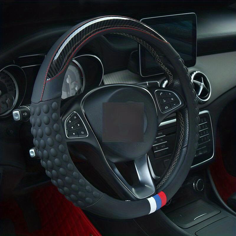 New Car Steering Wheel Cover Universal Faux Leather Film Fashion Sports Four Seasons Universal Car Accessories