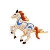 Elegant Blinged Out Metal Keyring With Unique Pony Charm Ideal For Birthdays And Celebrations