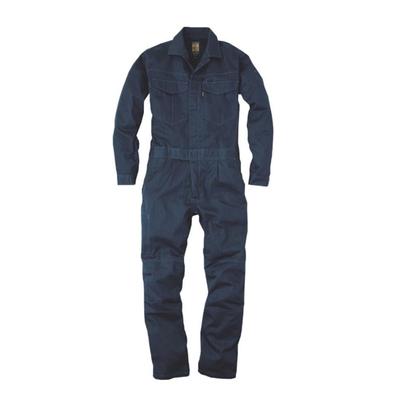 GRACE ENGINEERS GE430 30 Heather Navy Ganzjahres Melange Ein-Falten Langarm Jumpsuit, Größe M