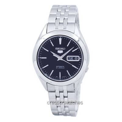 Refurbished Seiko 5 Automatic SNKL23 SNKL23K1 SNKL23K Men s Watch чёрный