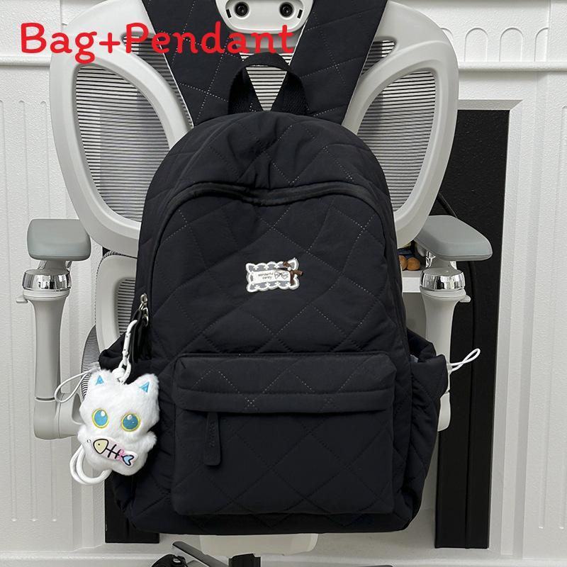 Gesteppter Nylon-Rucksack für Damen mit Schmetterlingsmuster und leichtem Design für den täglichen Gebrauch