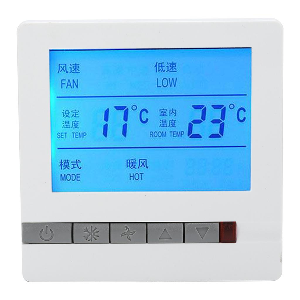 Digital Thermostat Intelligent Air Conditioner LCD Display Temperature Controller AC180‑260V
