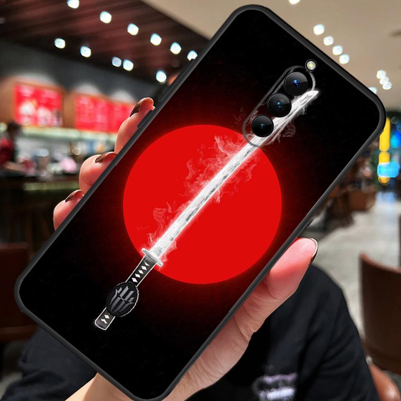 Japan Samurai Katana Case For ZTE Nubia Red Magic 8S 9S 10S 8 9 10 Pro Plus 6S 7S 6 7 Pro 5G 6R 11 Pro Plus Cover
