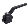 1 8 Inch NPT Brake Line Lock Shut Off Valve Fitting 8000 PSI Aluminium Billet for Brake Fluid Water Fuel Air Black