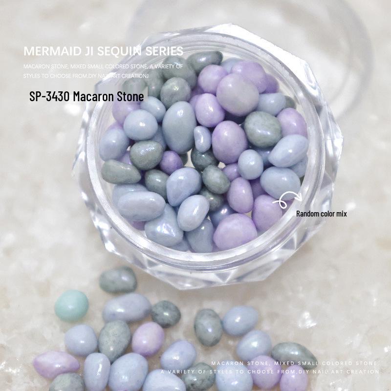

Макарон Желейный Боб Камень 3D Украшения для Нейл-арта - Летние Дофаминовые Цвета