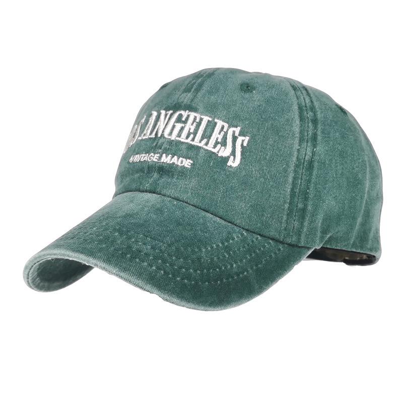 Los Angeles Baseball Cap Washed Full Hat Edged Sun Hat Men's and Women's New Baseball Caps