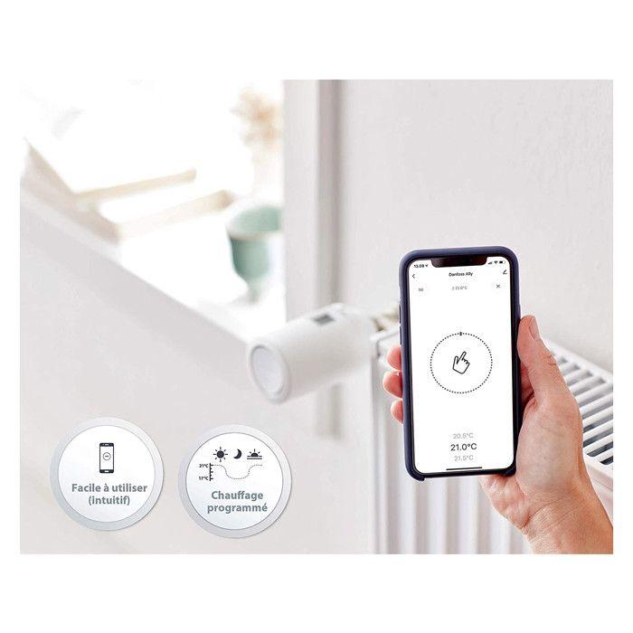 Tête radiateur thermostatique connectée Ally Danfoss 014G2460