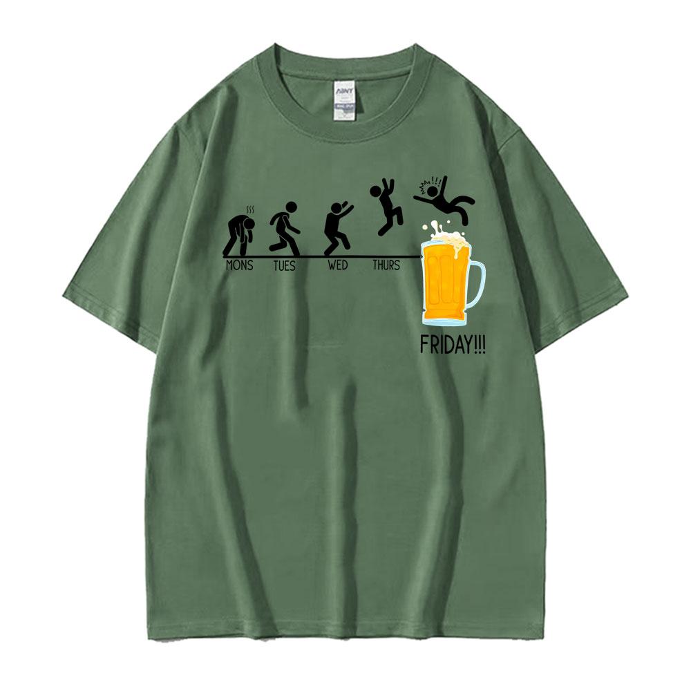 Funny Beer Week For Beer Lovers Graphic T Shirt Summer Unisex Unisex Clothing Retro Tees Fashion Oversized Casual Tshirt Streetwear