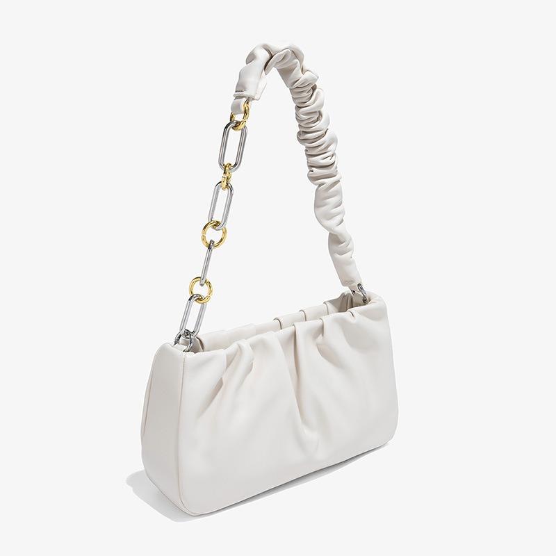 Niche Bag New High-end Single Shoulder Armpit Bag Women's Summer Texture Versatile Pleated Chain Bag