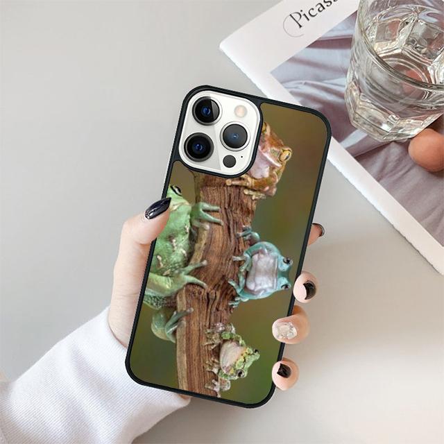 Blue Frog Tropical Rain Forest Phone Case Cover For iPhone 17 Air 15 16 Pro Max 14 13 12 11 Pro Max Plus Coque