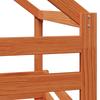 Loft Bed Frame Wax Brown 90 X 190 Cm Solid Pine Wood