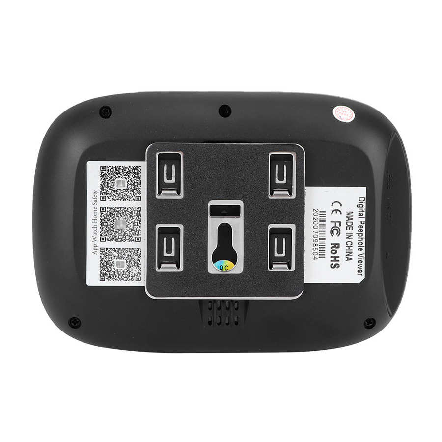 Digital Door Peephole Camera 4.3" TFT Door Viewer Infrared Night Vision Motion Detection Wide Angle RechargeableA
