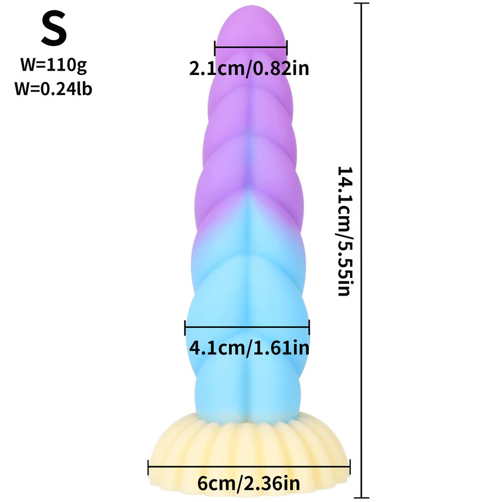 Twist Mini Sex Product Silicone Mixed Color Anal Sex Toys Adult Male and Female Thread Anal Expansion Masturbation Device