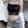 Korean Style Lace Strapless Camisole with Chest Pads for Female Students - Anti-Exposure, Beautiful Back, Summer Wear