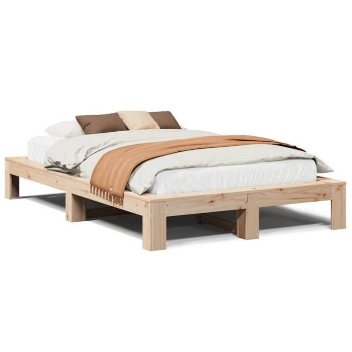 VidaXL Bed Frames Without Mattress 120x200 Cm Solid Pine Wood 3308741