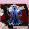 Design Luminous Ghost Acrylic Car Pendant Halloween For Car Interior Decoration