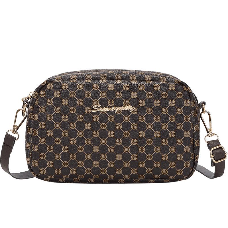 Flower Material Small Square Bag Bag Women's Chain Messenger Bag