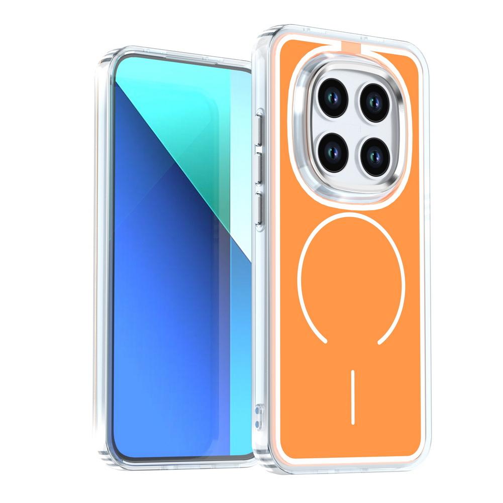 Frosted Hit Color Armor Matte PC Case For Xiaomi Redmi Note 15 Pro+ Magnetic Wireless Charging Metal Lens Shockproof Cover