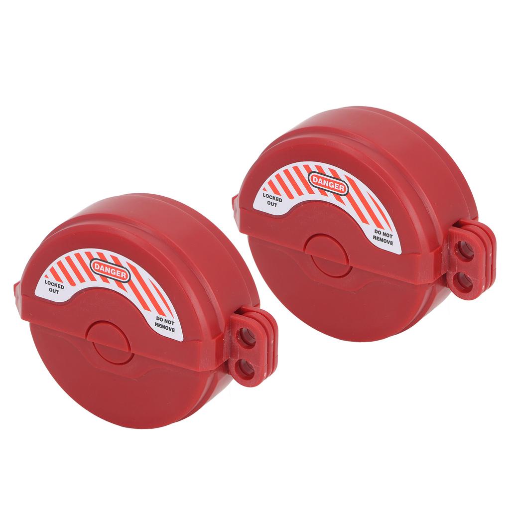 2 Pcs Gate Valve Lockout Device PA High Impact Resistance Valve Lockout for 1 to 2 1 2 Inch Diameter Handles