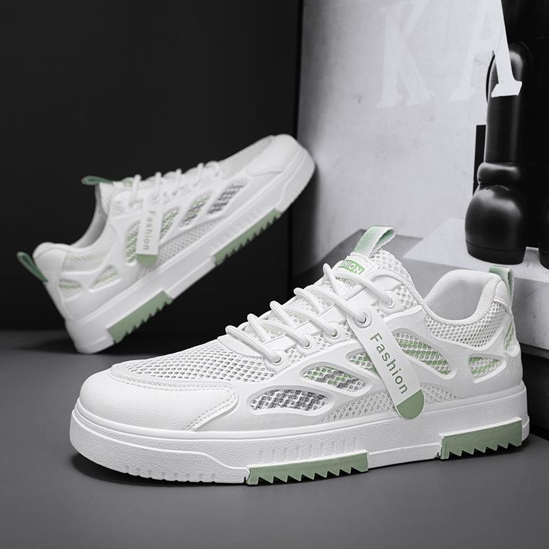 New spring and autumn leisure sports thick-soled wear-resistant mesh breathable board shoes