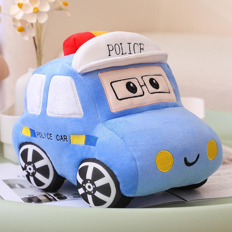 New Taxi Doll Plush Toy Rag Dolls for Children Comfort Ambulance Car Plush Dolls
