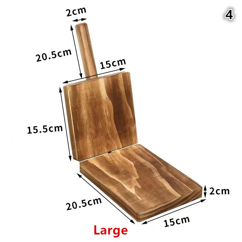 Wooden Press for Dumpling Dough Handmade Tortilla Presser Baking Pastry Mold for Kitchen Cooking and Baking Needs