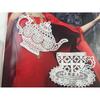 1 Pair White Tea Cup Embroidery Patches DIY T-shirt Appliques Repair Decoration