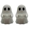 3D Printed Spooky Ornaments Halloween Mini Ghost Reading Book Ornament, Cute Little Small Statues for Desks Figurine, Durable PLA Creative Bookshelves