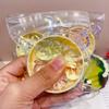 1/3 Peças Mini Pastéis com Cesto de Vapor Brinquedo de Apertar Cristal Alívio de Estresse Fidget Brinquedo Sensorial Lembrancinhas de Festa Presente