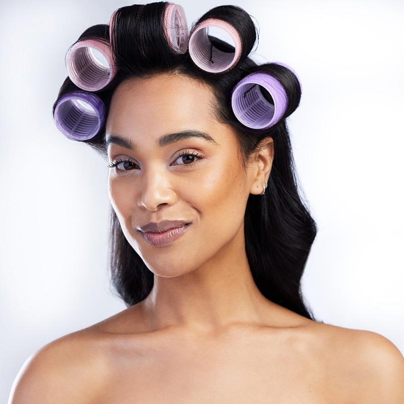 1/3/6Pcs Plastic Hair Rollers Hairdressing Self-adhesive Bangs Roll Home Use DIY Magic Hair Styling Roller Curlers Beauty Tools