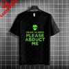 Unisex  Unisexs Funny Get In Loser Ufo Graphic Tshirt Pure Cotton Short Sleeve Fashion Humor Style Tee Casual Streetwear