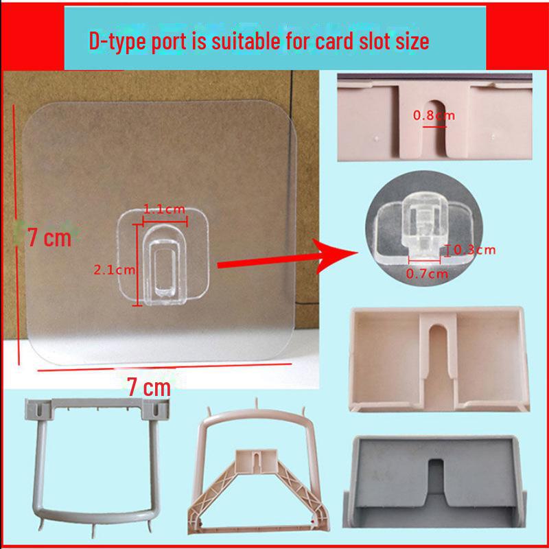 Transparent Adhesive Hook: Nail-Free, Strong Hold, Traceless, Snap-On Suction Hook