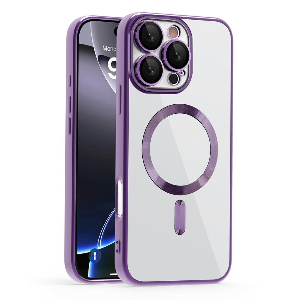 For iPhone 16 Pro Max Case Compatible with MagSafe TPU+PC Clear Back Cover