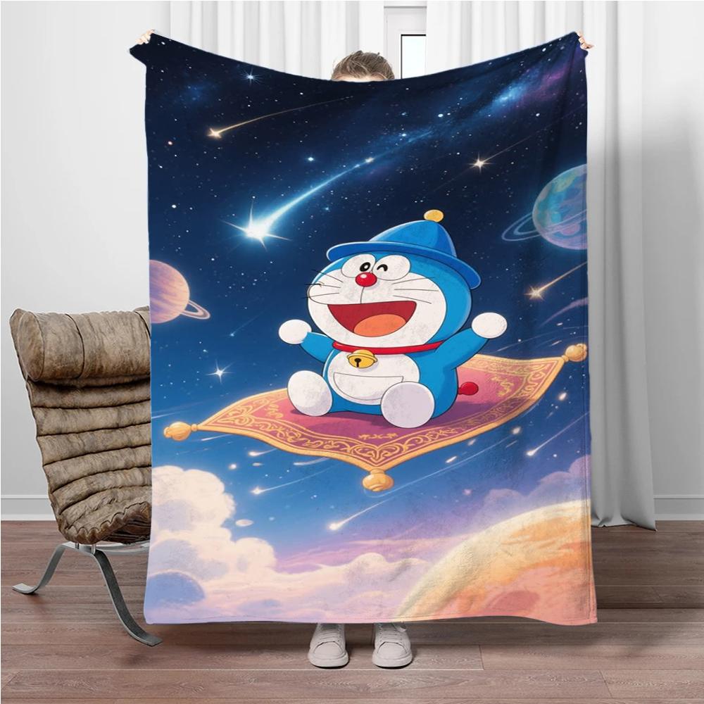 Doraemon Japonský Anime Deku Dívky Kluci Plyšový Dekorační Deku na Pohovku Novinka Teplý Deku na Všechna Roční Období Děti Student Děti Dárek