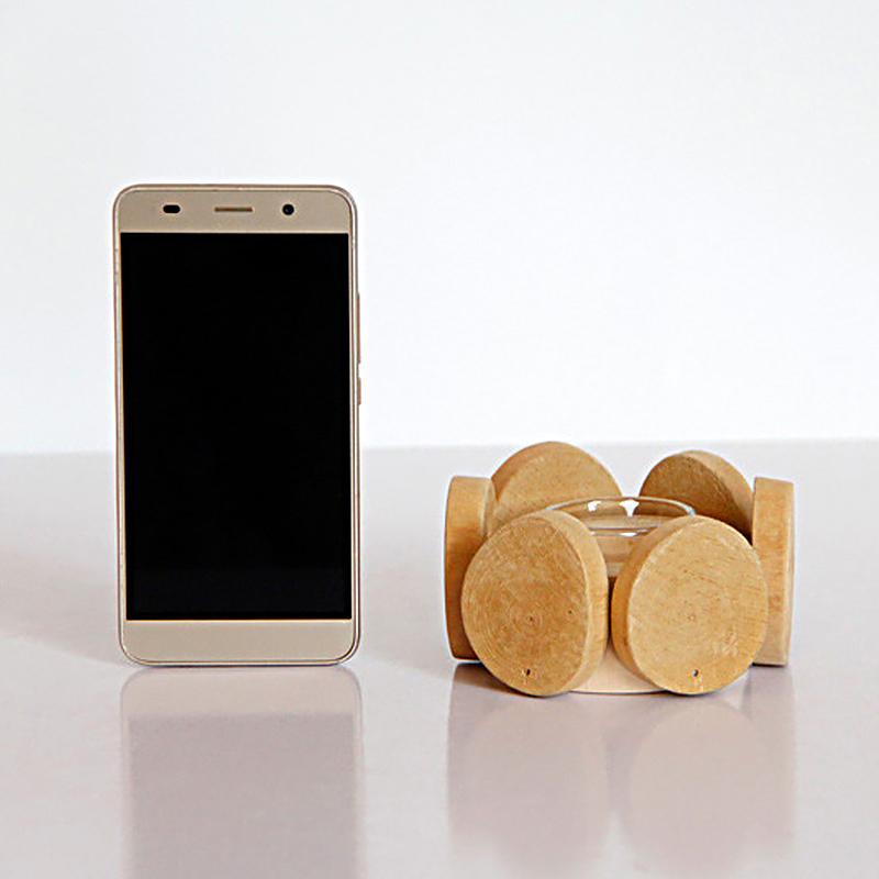 1PC Candle Holder Creative Tea Light Holder Rustic Home Decor Candlestick Holder Wooden Candle Cup Glass/Metal