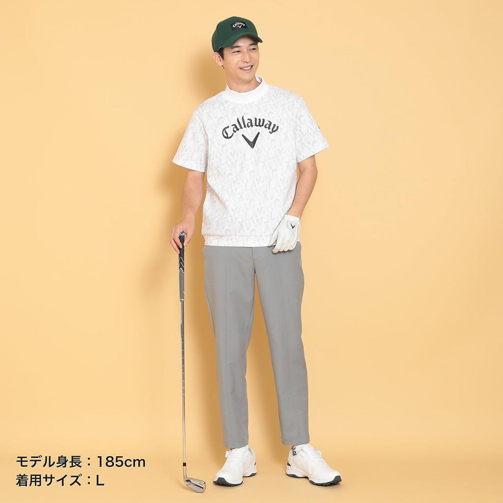 Callaway Short Sleeve Mock Neck Sweatshirt Golf C24217103 Men's (Anytime Sweatshirt) / / 1030_White