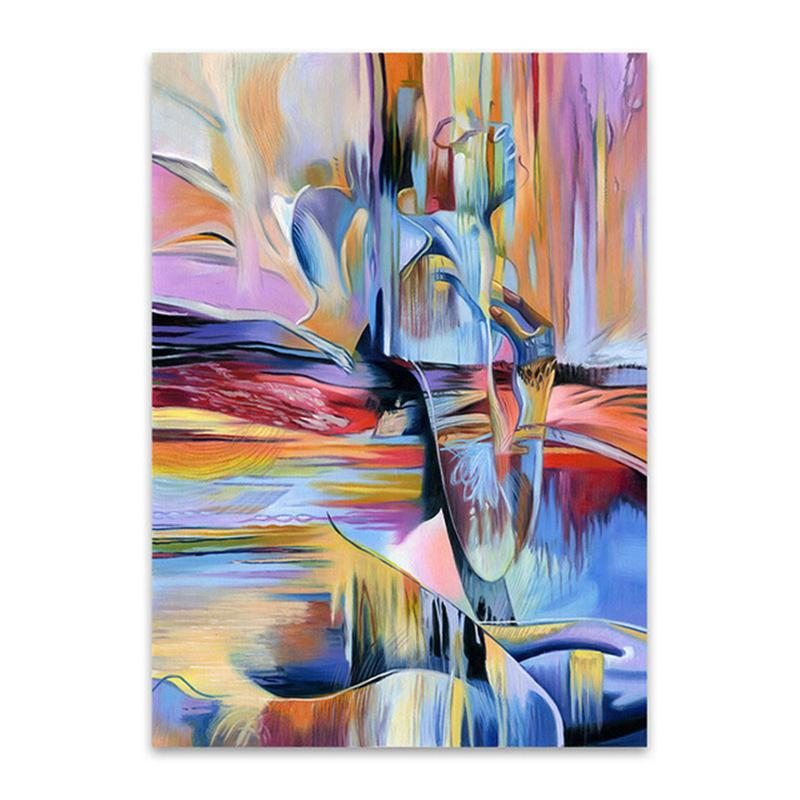 

Настенное искусство, печать на холсте, рисунок, абстрактная картина для гостиной, домашний декор, без рамки 21x30cm No Frame