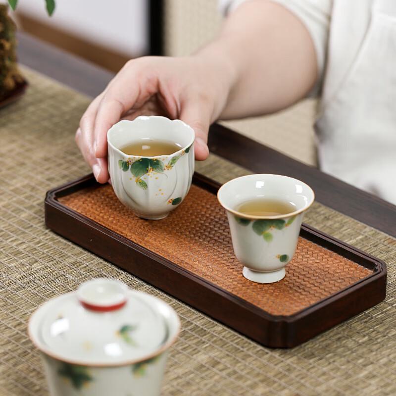 Hand-painted Chinese Ceramic Travel Kung Fu Tea Set