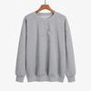 Women's 2023 Autumn/Winter Loose Fit Plus Velvet Round Neck Solid Color Hoodie