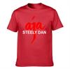 T-shirt Unisex in Puro Cotone con Grafica Steely Dan Aja Maglietta a Maniche Corte Rock Band Retrò per Appassionati di Musica