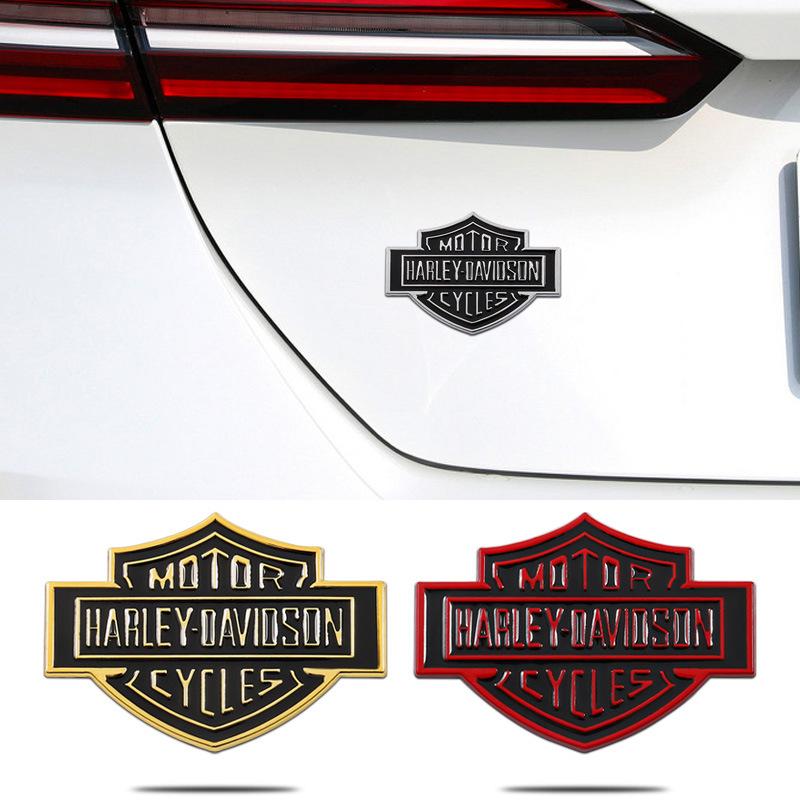 Cross-border Harley Motorcycle Metal Car Sticker Decorative Sticker Personalized Modified Metal Car Sticker Car Sticker