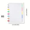 Colored Mushroom Hole Loose-Leaf Notebook | A5/A6/B5 Sizes | Reusable Refillable Binder Notebook for School & Office