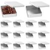 14Pcs Metal Box Containers Empty Metal Box with Lids Rectangular Metal Empty Tins Portable Small Metal Containers Multifunction