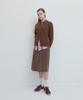 Pisis String Belted Corduroy Skirt_Brown