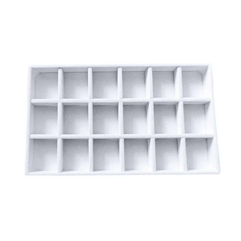 Velvets Jewelry Organiser Earrings Bracelets Necklaces Rings Display Stand Elegant Showcase Tray for Accessories