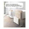 Bath towel hanger, 3 bath towel hangers that can be hung from the side, Tower White, stand, 3 rows, laundry, room drying