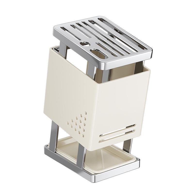 2026 Stainless Steel Multi-functional Kitchen Storage Rack for Knives, Cutting Boards, and Utensils