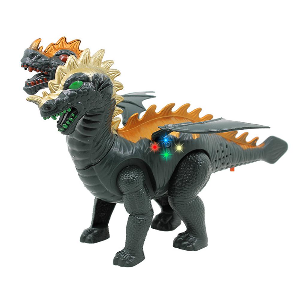 Toy Double Head Electric Toy Creative Dinosaurs Model Toy Kid Educational Toy