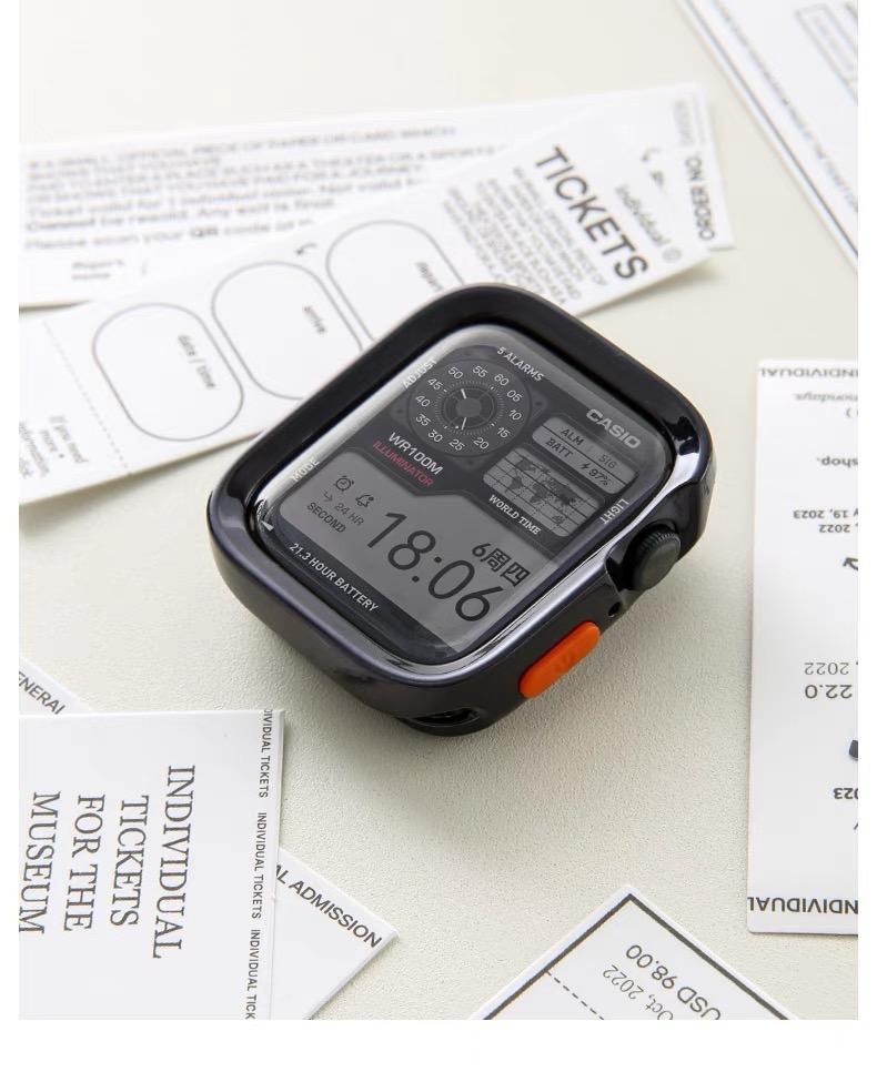 Bumper Soft Silicone Case For Apple Watch Ultra 11 10 9 8 7 6 SE 5 Anti-drop Shockproof Matte Cover For iwatch 49mm 41mm 42mm 46mm 40mm 44mm 45mm