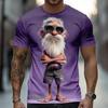 Summer 3D Printed Oversized Men's T-shirt with A Street Style Loose and Casual Fit Suitable for Daily Wear